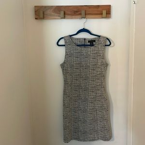 Black and white work dress